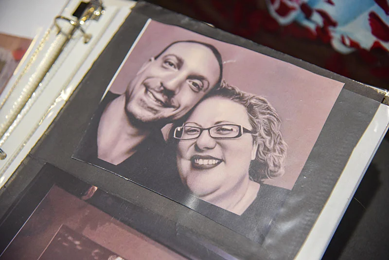 Commissioned portrait of a smiling couple